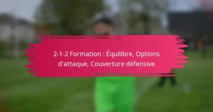 2-1-2 Formation : Équilibre, Options d’attaque, Couverture défensive